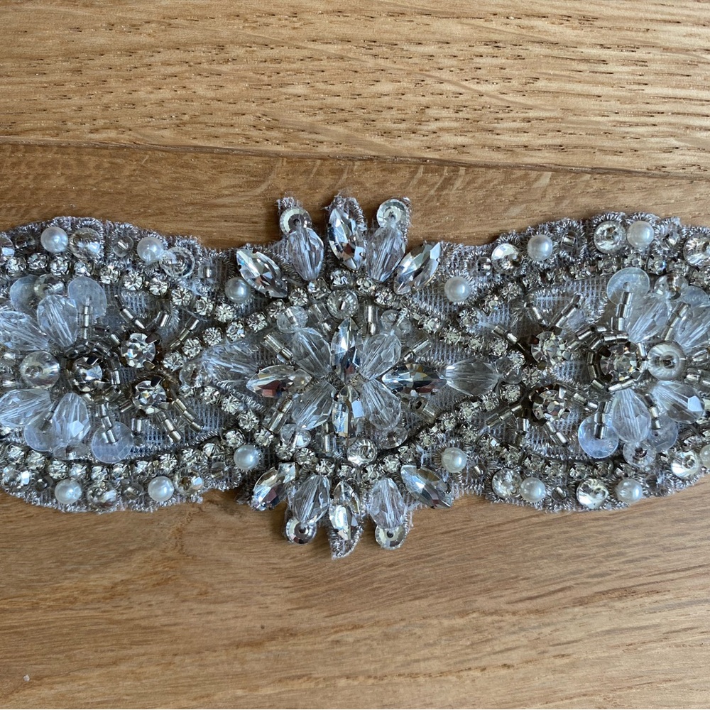 Beaded Crystal Wedding Belt/Sash
